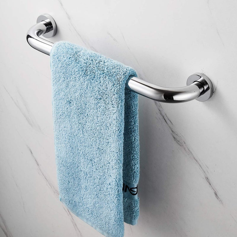 LANGPAI Shower Arms Grab bar for Bathroom Anti-Slip Safety Handrail Wall Grip Handle for Bathtub Toilet Slide Bars Brass Chrome Polished (16 INCH) - Image 3